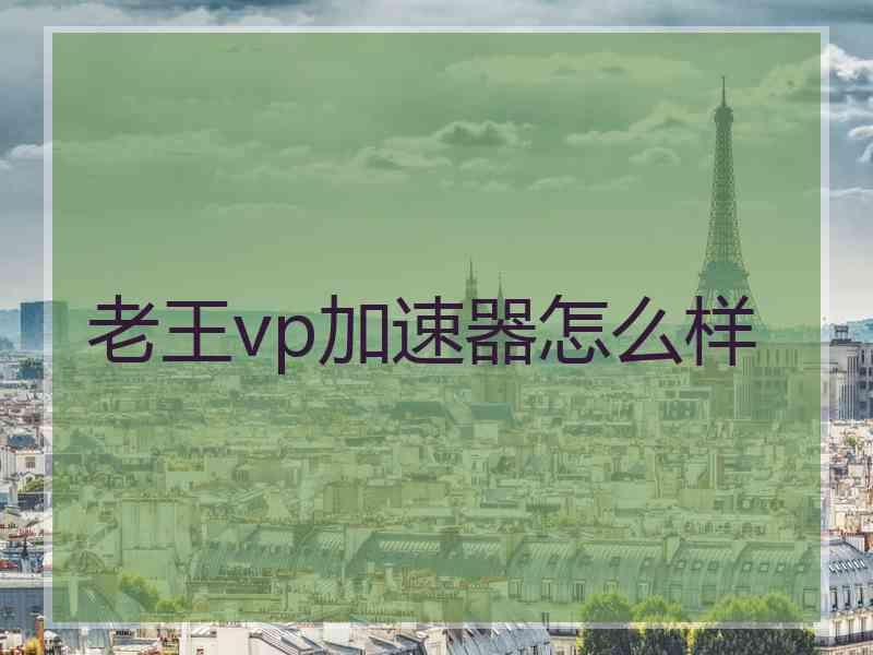 老王vp加速器怎么样