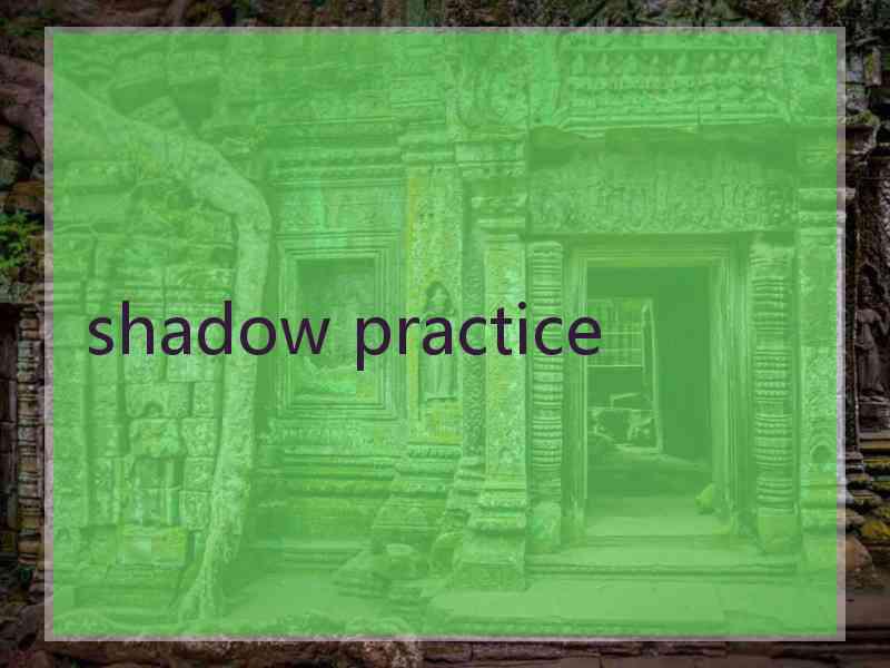 shadow practice