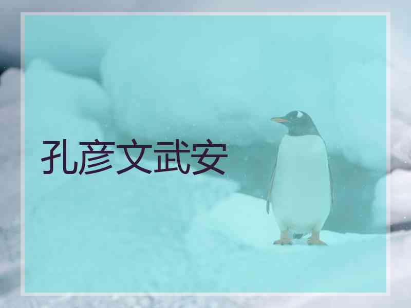孔彦文武安
