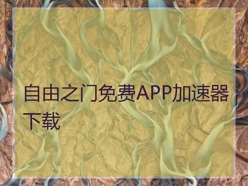 自由之门免费APP加速器下载