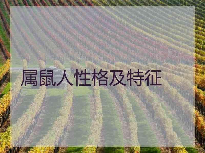 属鼠人性格及特征