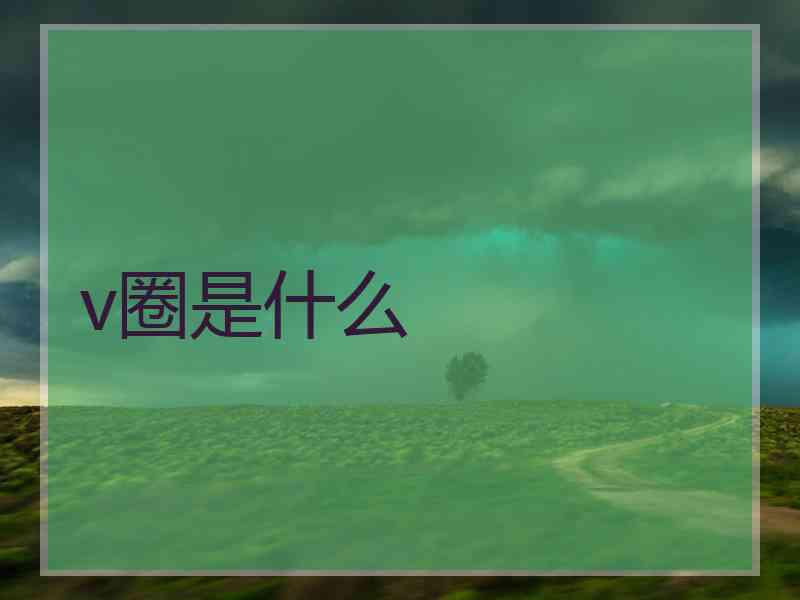 v圈是什么