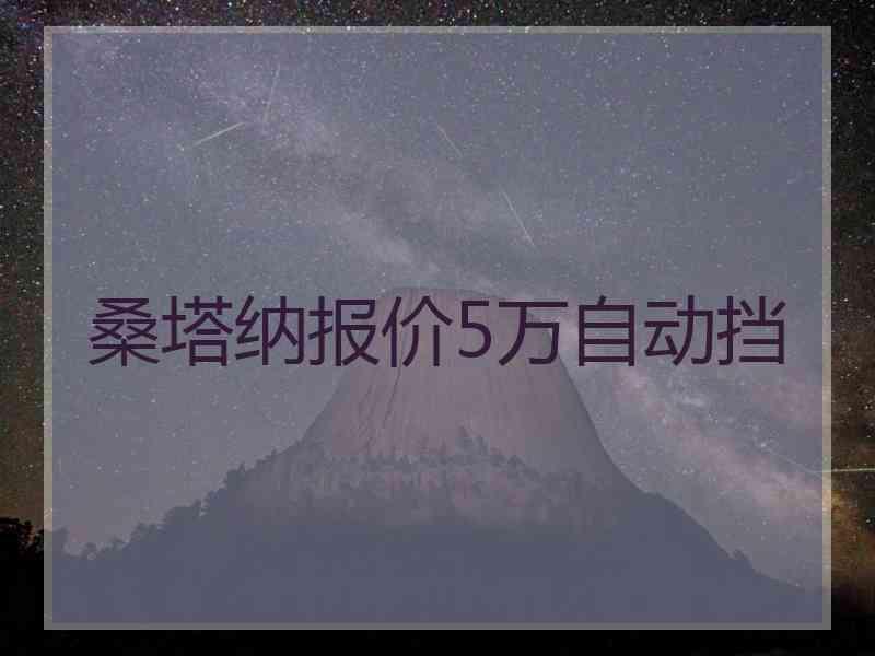 桑塔纳报价5万自动挡