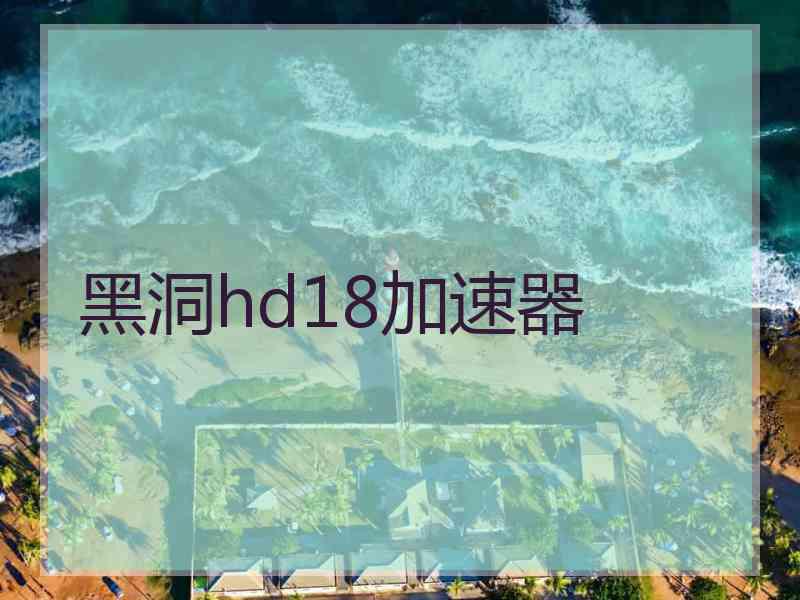 黑洞hd18加速器