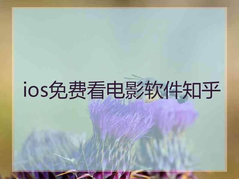 ios免费看电影软件知乎
