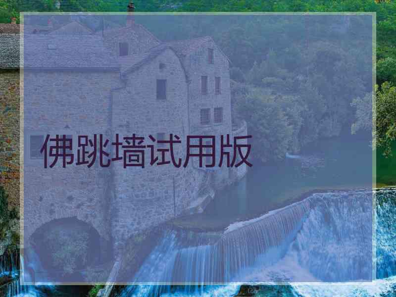 佛跳墙试用版