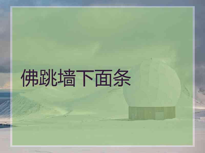 佛跳墙下面条