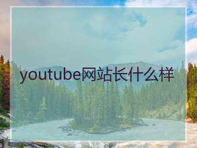 youtube网站长什么样