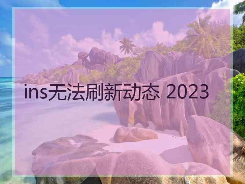 ins无法刷新动态 2023