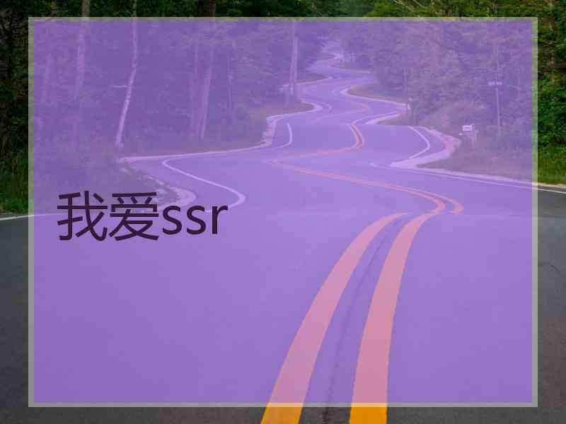我爱ssr