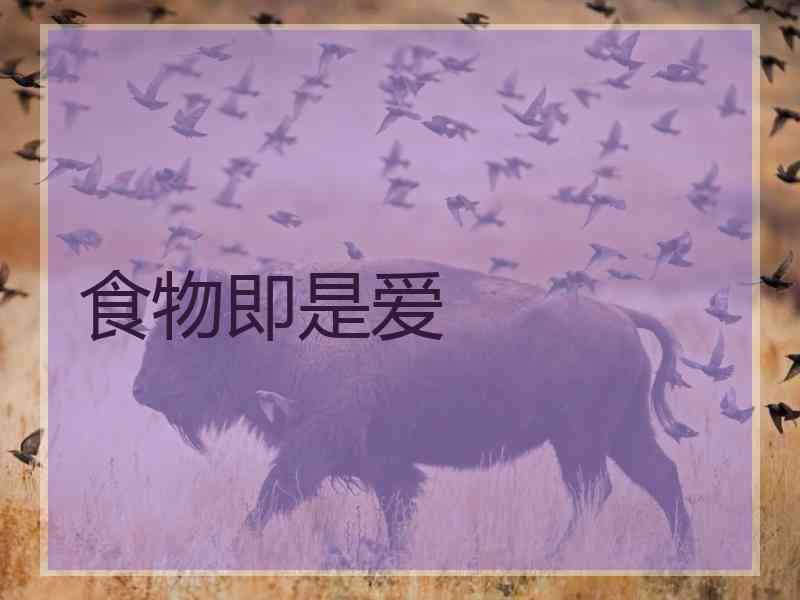 食物即是爱