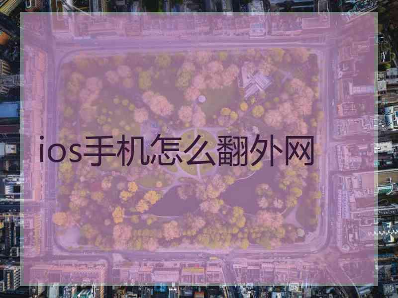 ios手机怎么翻外网