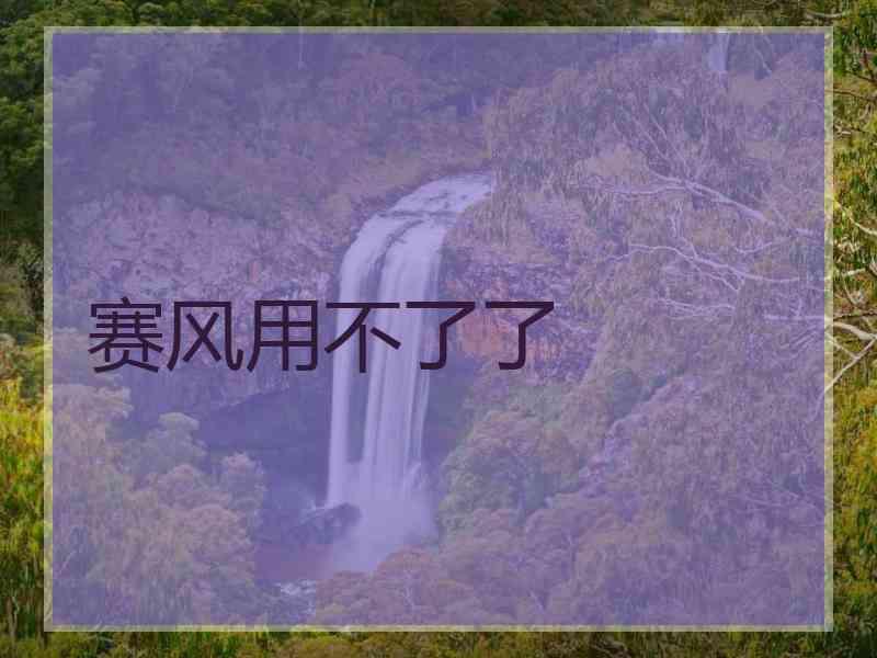 赛风用不了了