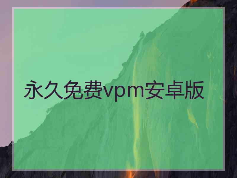 永久免费vpm安卓版