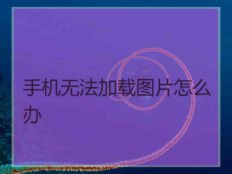 手机无法加载图片怎么办