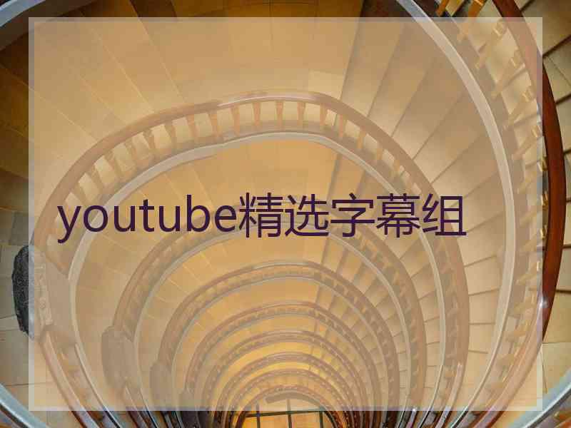 youtube精选字幕组