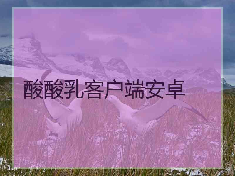 酸酸乳客户端安卓