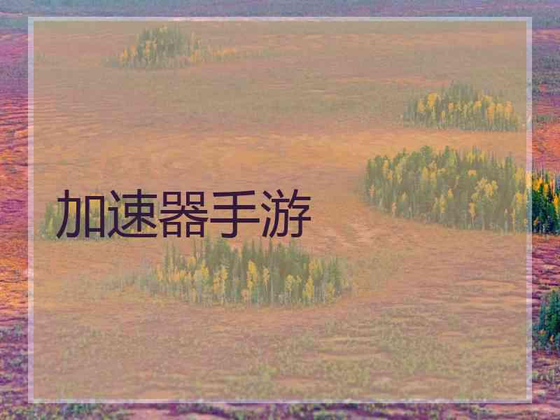加速器手游