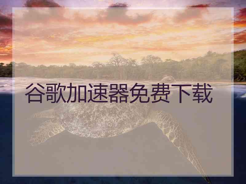 谷歌加速器免费下载