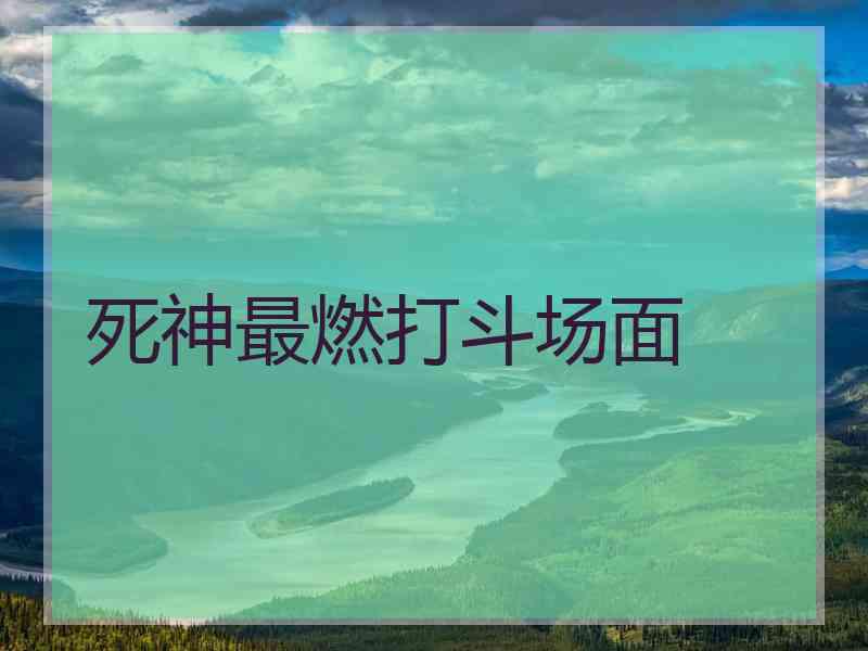 死神最燃打斗场面