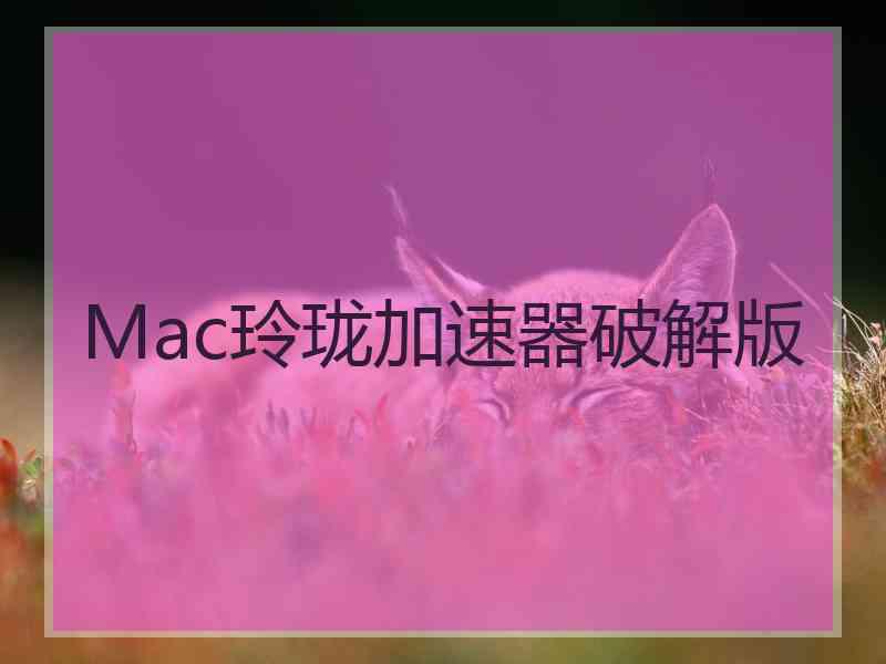 Mac玲珑加速器破解版