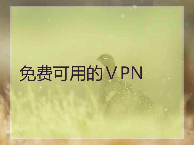 免费可用的ⅤPN