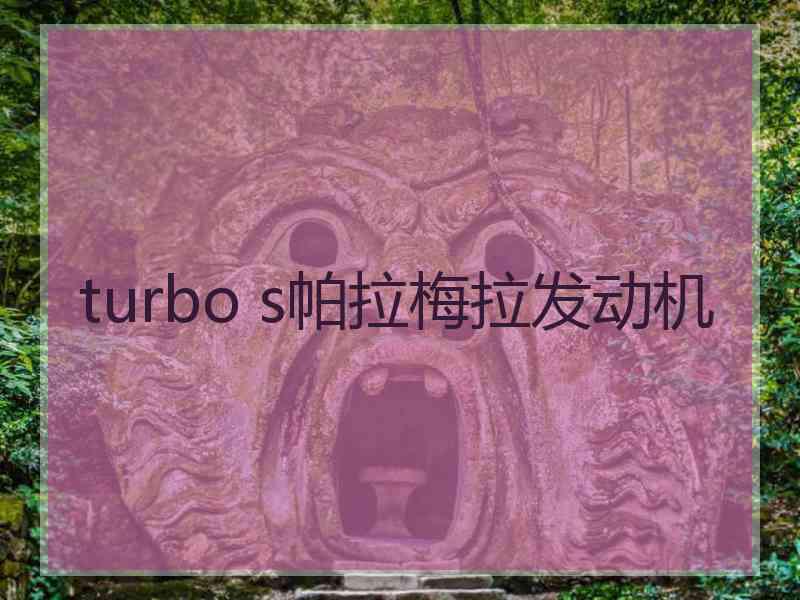 turbo s帕拉梅拉发动机
