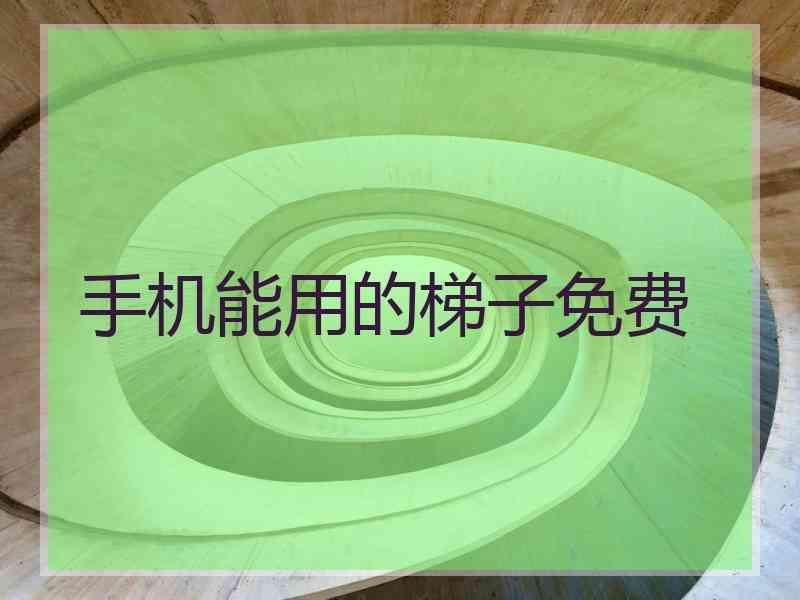 手机能用的梯子免费
