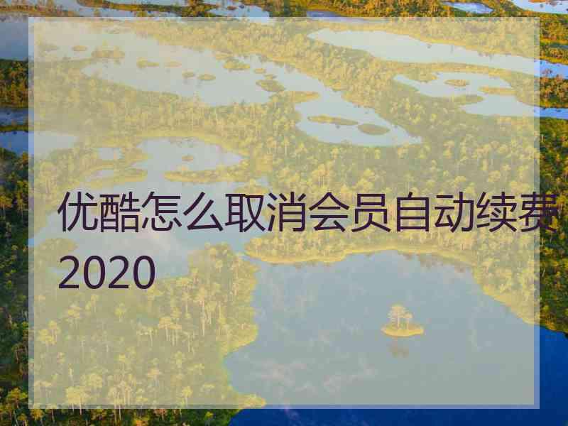 优酷怎么取消会员自动续费2020