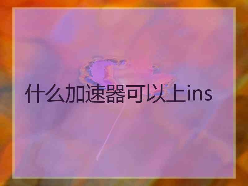 什么加速器可以上ins