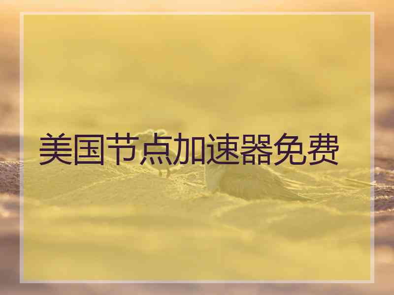 美国节点加速器免费